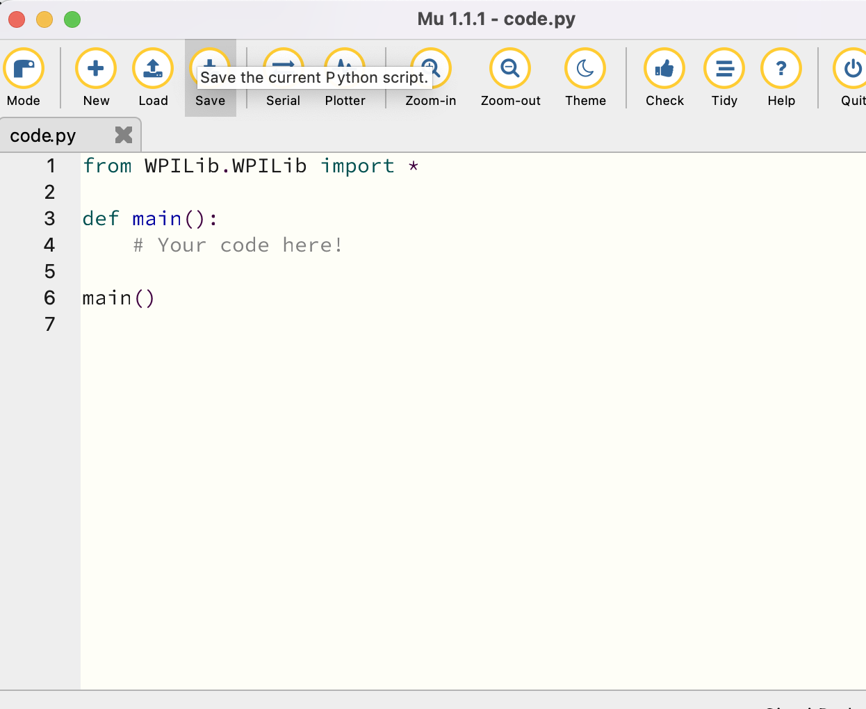 Programming the XRP robot