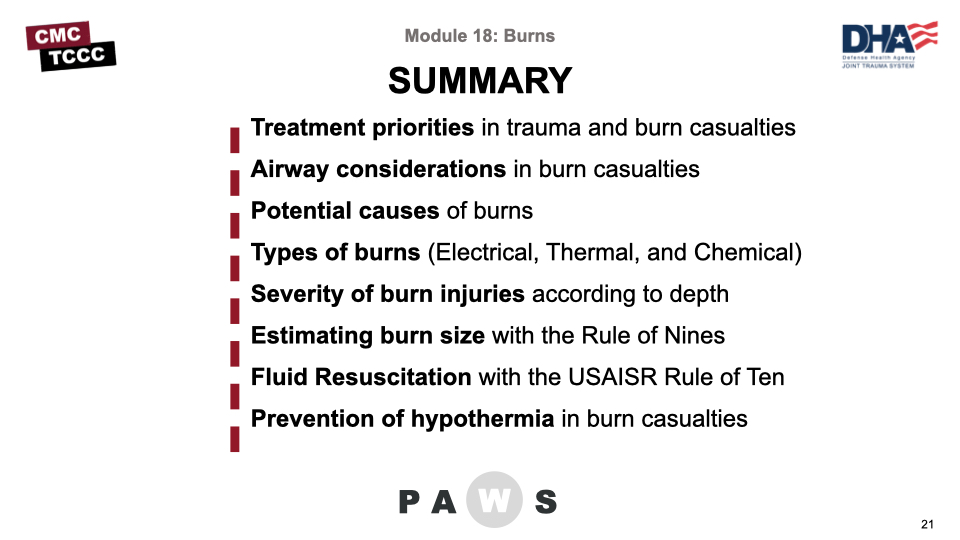 Module 18: Burns