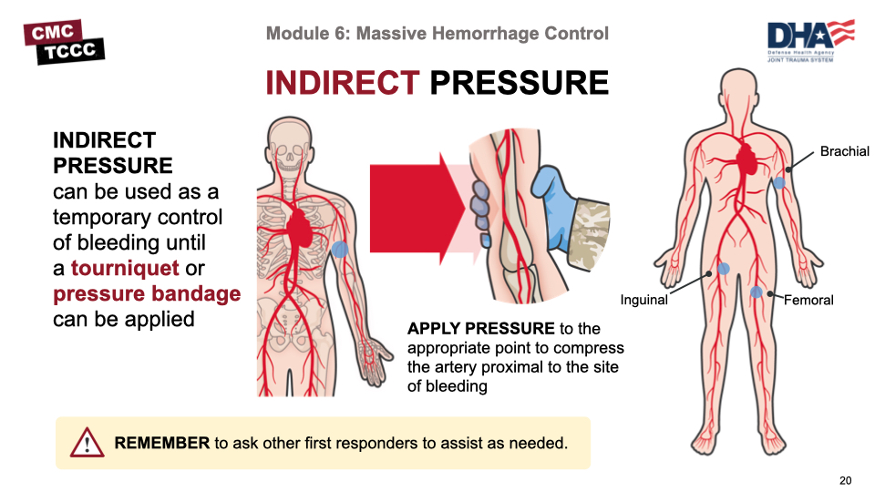 arterial bleeding control